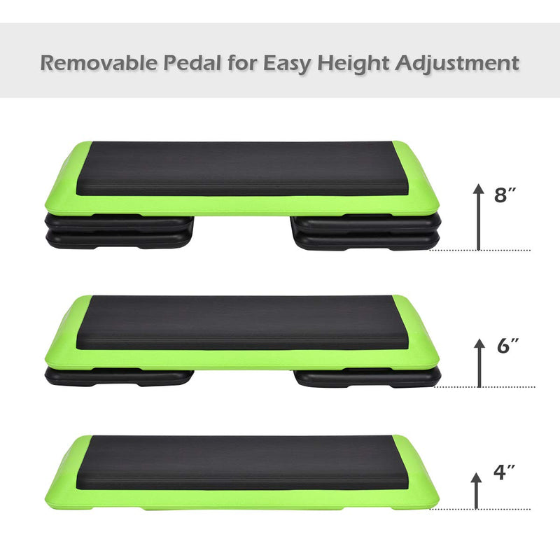 Load image into Gallery viewer, Goplus 43&#39;&#39; Adjustable Fitness Aerobic Step Stepper Platform 4&quot; - 6&quot; - 8&quot; Non-Stick Surface - GoplusUS
