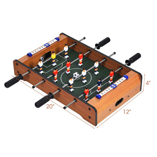 Mini Foosball Table, 20" Portable Tabletop Soccer Game - GoplusUS