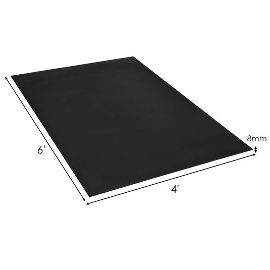 Large Yoga Mat, 7' x 5' x 8mm and 6' x 4' x 8mm with Straps - GoplusUS