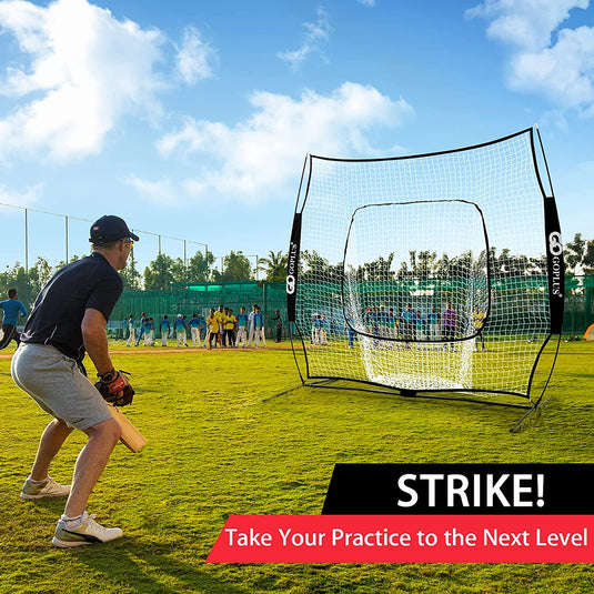 Baseball Softball Practice Combo, 8.5x7 Feet Training Net – GoplusUS