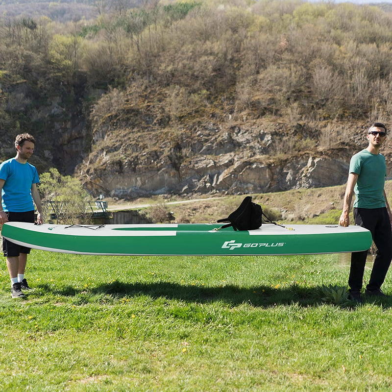 Goplus Kayaks de pesca para adultos, 9.7 pies, kayak de turismo recreativo  para una persona con paleta de aluminio, 4 soportes para caña de pescar