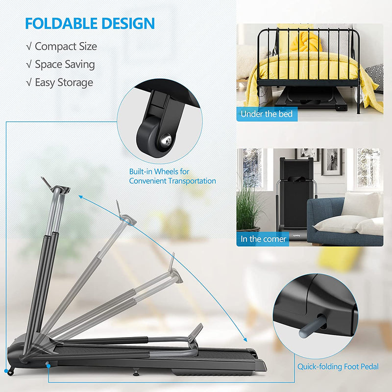 Load image into Gallery viewer, 3.0HP Folding Treadmill, Foldable Superfit Treadmill - GoplusUS
