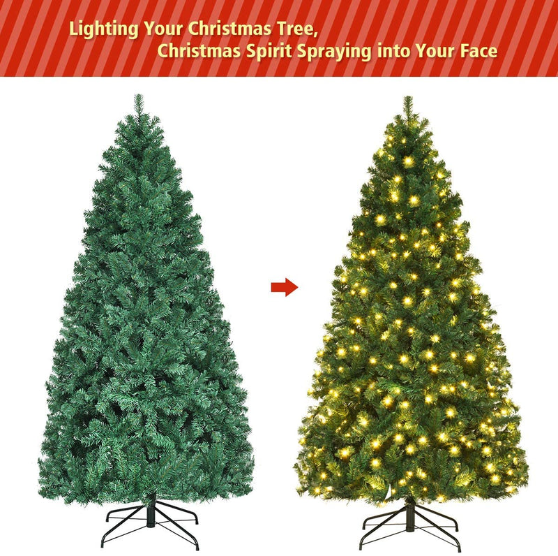 Load image into Gallery viewer, Pre-Lit Artificial Christmas Tree, Premium Hinged Spruce Tree
