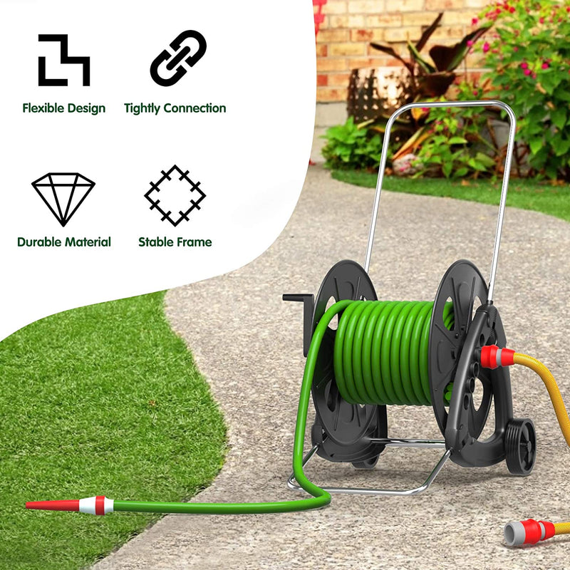 Load image into Gallery viewer, Wheeled Hose Reel Cart for Garden Patio Lawn
