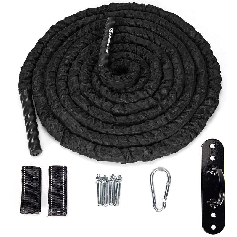 Load image into Gallery viewer, Battle Rope with Protective Sleeve 30&#39; 40&#39; 50&#39; Lengths Exercise Rope - GoplusUS
