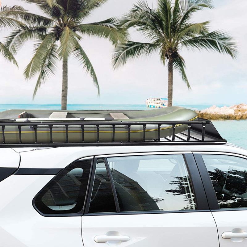 Load image into Gallery viewer, 64&quot; Roof Rack Cargo Carrier with Extension, Universal Rooftop Cargo Basket - GoplusUS
