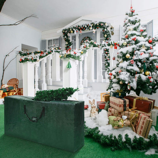 Large Christmas Tree Storage Bag, Fits up to 9 ft Disassembled Xmas Holiday Tree - GoplusUS
