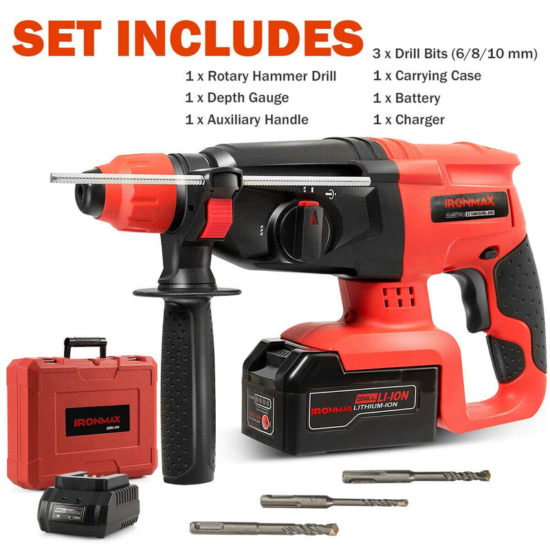 Load image into Gallery viewer, 1 Inch SDS Plus Cordless Rotary Hammer Drill - GoplusUS
