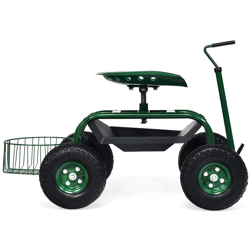 Load image into Gallery viewer, Garden Cart Gardening Workseat w/Wheels - GoplusUS
