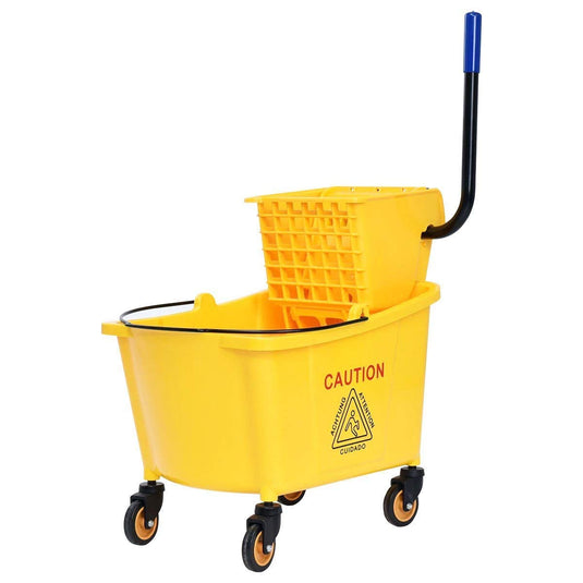 Commercial Mop Bucket Side Press Wringer Cleaning Caddy - GoplusUS