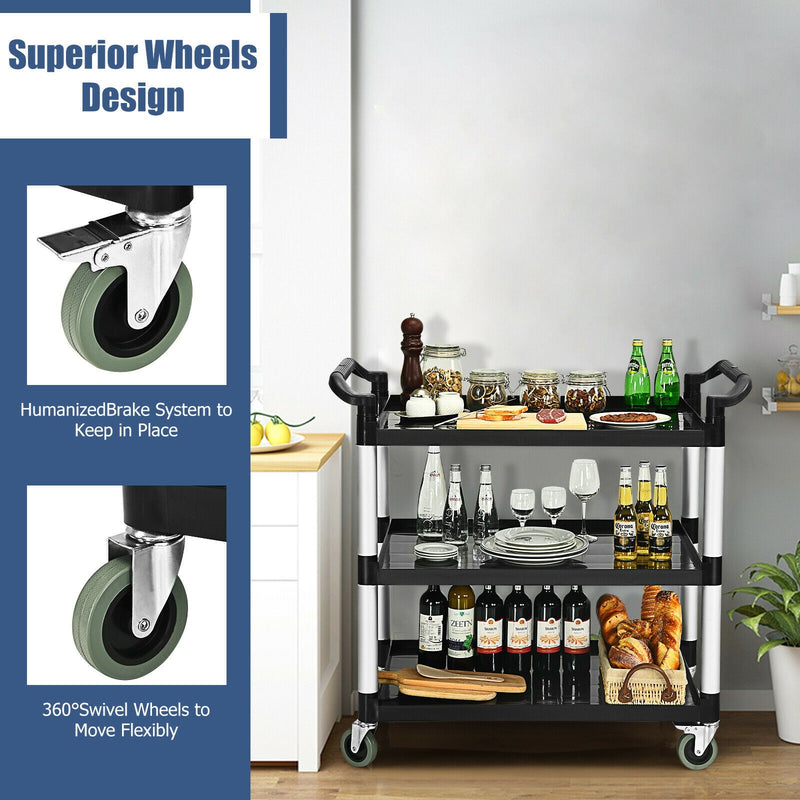 Load image into Gallery viewer, 3-Tier Rolling Utility Cart with Wheels - GoplusUS

