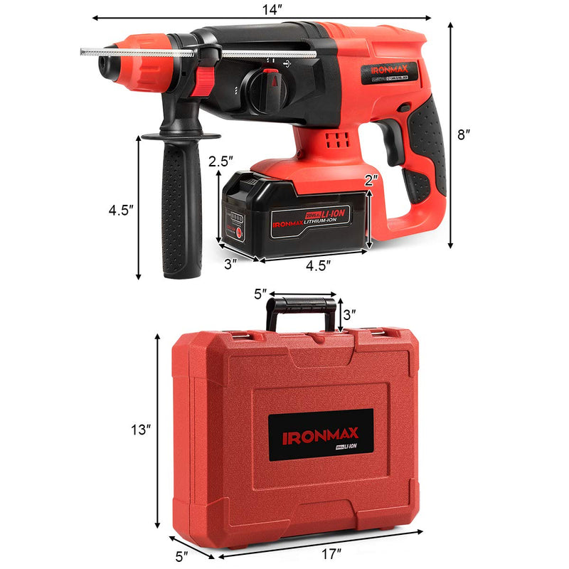 Load image into Gallery viewer, 1 Inch SDS Plus Cordless Rotary Hammer Drill - GoplusUS
