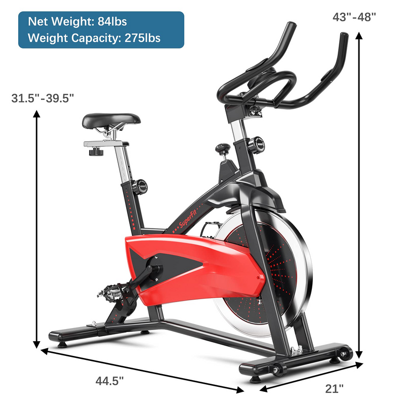 Load image into Gallery viewer, Goplus Indoor Magnetic Exercise Bike, Fitness Cycling Bike W/ Adjustable Resistance - GoplusUS
