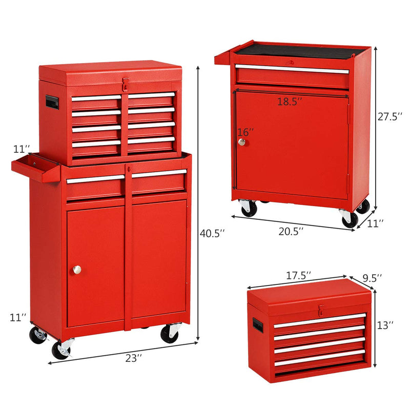 Load image into Gallery viewer, 5-Drawer Rolling Tool Chest, Tool Storage Box - GoplusUS
