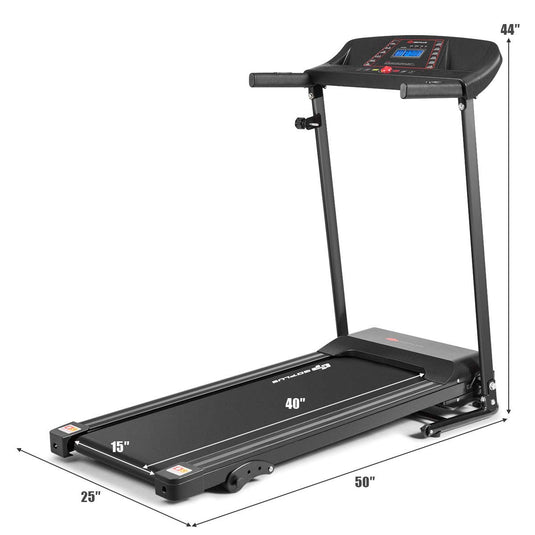 Electric Folding Treadmill, Adjustable Incline and Low Noise Design - GoplusUS