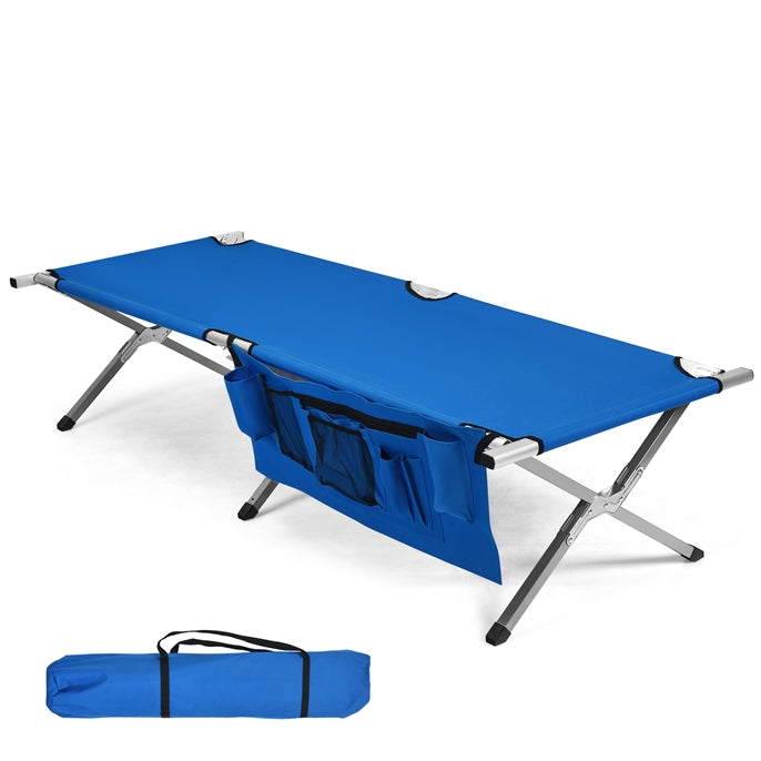 Load image into Gallery viewer, Goplus Folding Camping Cot, Heavy-Duty Foldable Bed for Adults Kids
