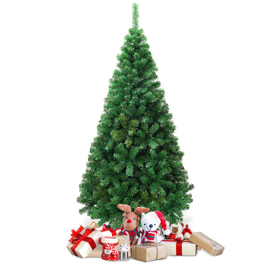 Artificial Christmas Tree with Solid Metal Stand - GoplusUS