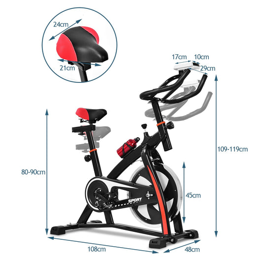 Adjustable Professional Exercise Bike for Home and Gym Use - GoplusUS