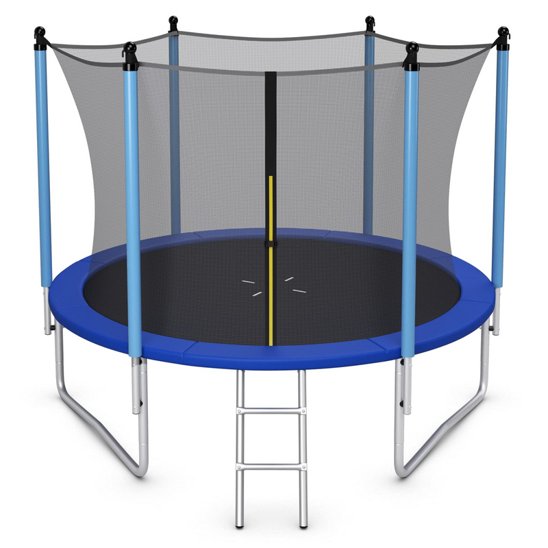 Load image into Gallery viewer, Goplus Trampoline 8FT 10FT 12FT 14FT 15FT 16FT, ASTM Approved Outdoor Recreational Trampolines W/Enclosure Net - GoplusUS
