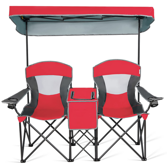 Goplus Double Camping Seat w/Shade Canopy - GoplusUS