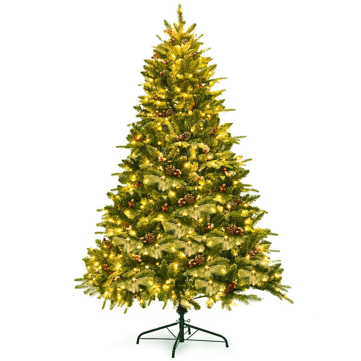 Goplus 6.5FT Snow Flocked Christmas Tree - GoplusUS