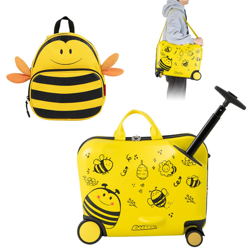 Goplus 2 PCS Kid Luggage Set, 18