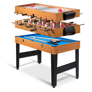 Goplus 48 Inch Game Table, 3-in-1 Combo Table Set w/ Adult Size Foosball Table - GoplusUS