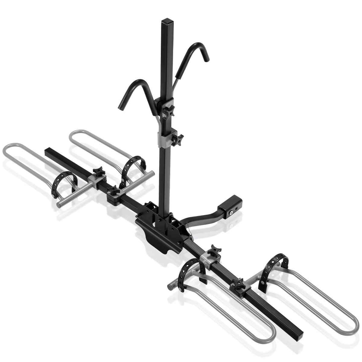 Goplus Hitch Mount Bike Rack, Folding 2-Bike Platform Style Carrier for MTB - GoplusUS