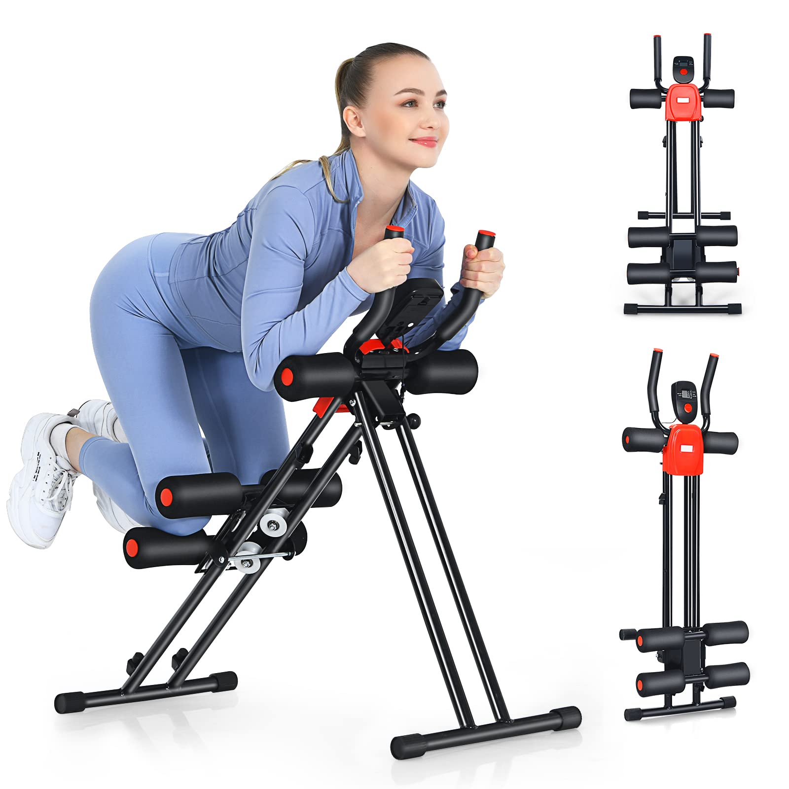 Foldable Core Abdominal Trainer, AB Workout Machine Exercise Equipment ...