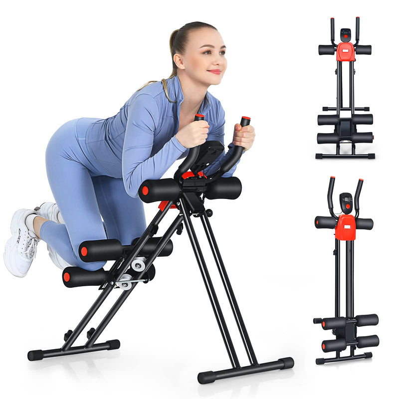 Load image into Gallery viewer, Foldable Core Abdominal Trainer, AB Workout Machine Exercise Equipment with 3 Adjustable Levels - GoplusUS
