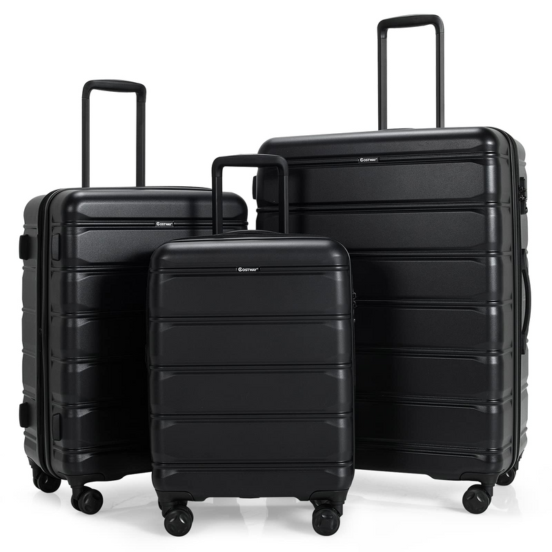 Load image into Gallery viewer, Goplus 3 Piece Luggage Set, Expandable Spinner Suitcase - GoplusUS
