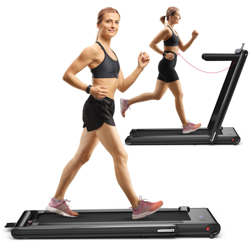 Load image into Gallery viewer, Goplus 2-in-1 Folding Treadmill, 2.25HP Electric Under Desk Treadmill W/LED Display - GoplusUS
