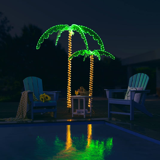 Lighted Palm Trees for Outside Patio - GoplusUS