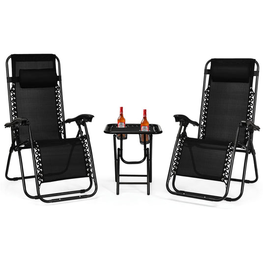 Goplus Zero Gravity Chair Set