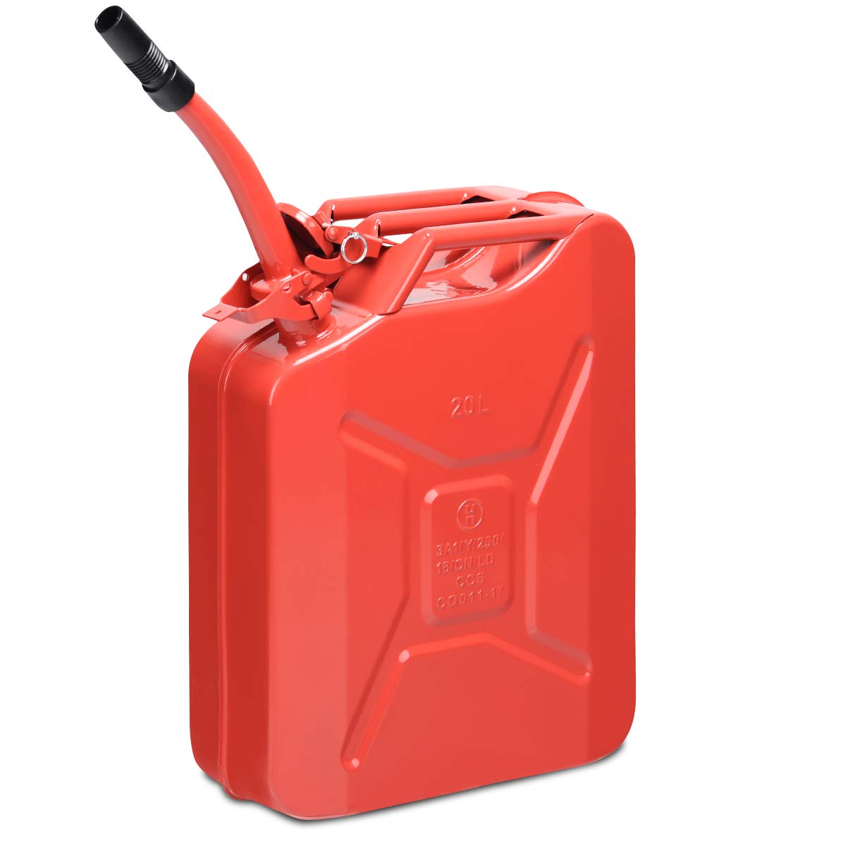 Goplus 20 Liter (5 Gallon) Jerry Fuel Can with Flexible Spout - GoplusUS