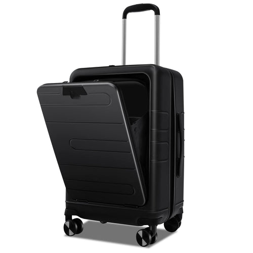 Goplus Carry On Luggage, 20 Inch PC Hardside Suitcase with Front Pocket - GoplusUS