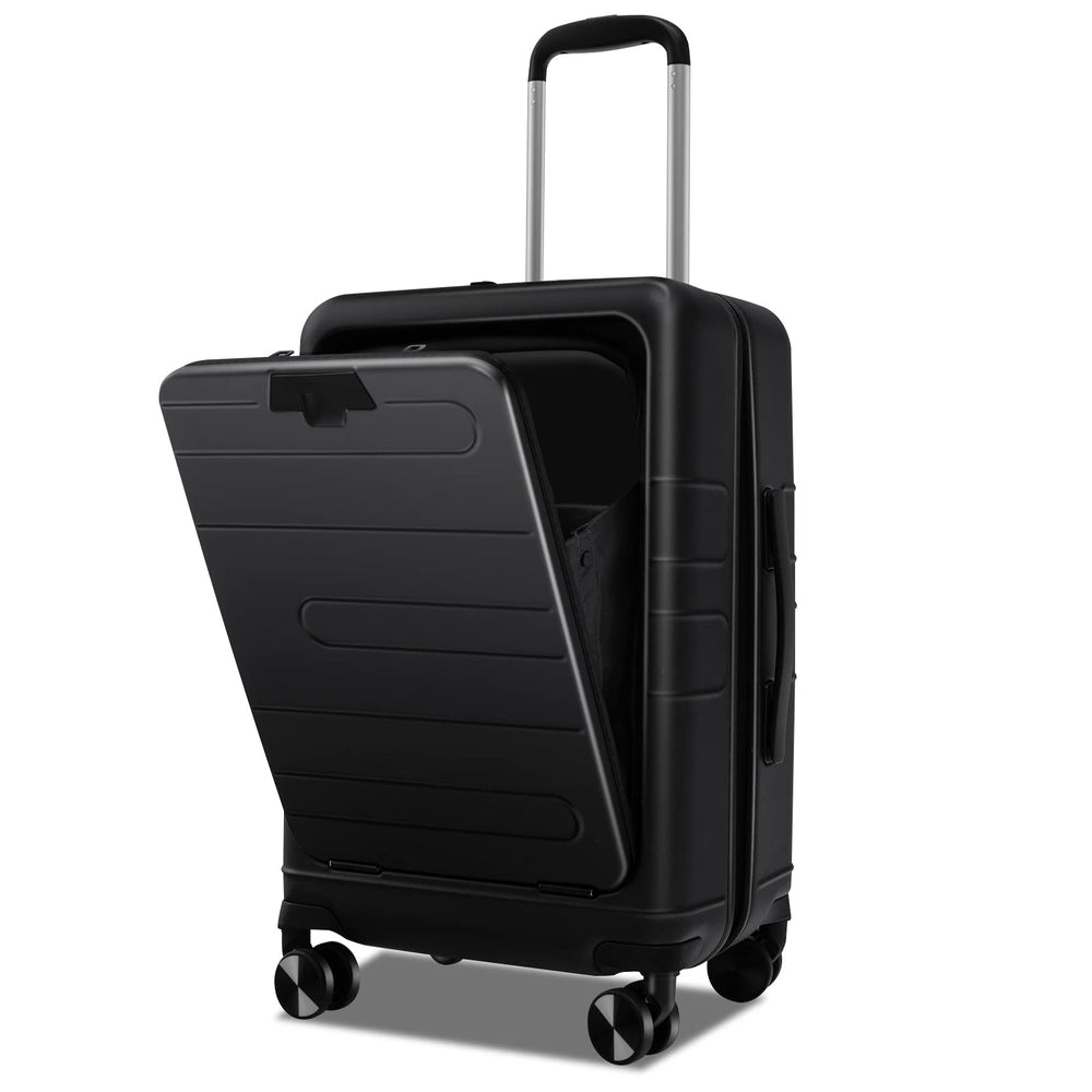 Goplus Carry On Luggage, 20 Inch PC Hardside Suitcase with Front Pocket - GoplusUS