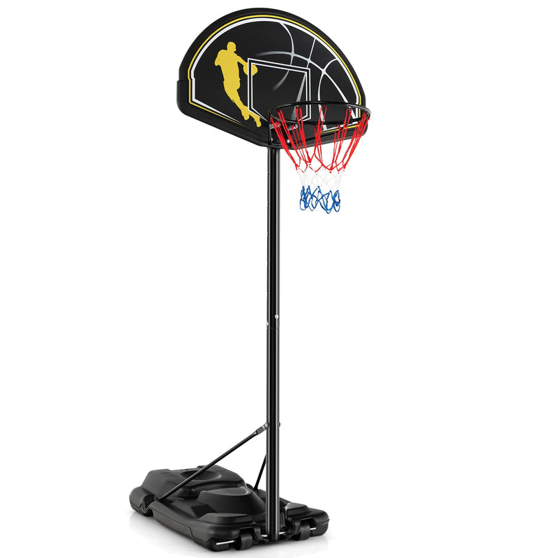 Load image into Gallery viewer, Goplus Portable Basketball Hoop Outdoor Indoor, 4.25-10FT 12-Level Adjustable Basketball Goal - GoplusUS
