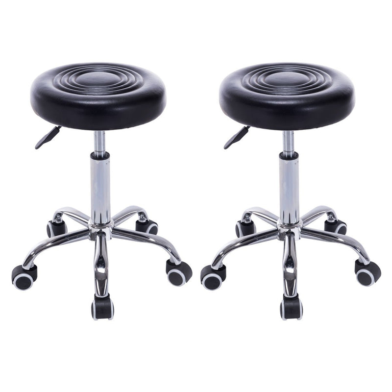 Load image into Gallery viewer, Goplus Adjustable Hydraulic Rolling Swivel Bar Stool Bonded Leather Tattoo Facial Massage Spa - GoplusUS
