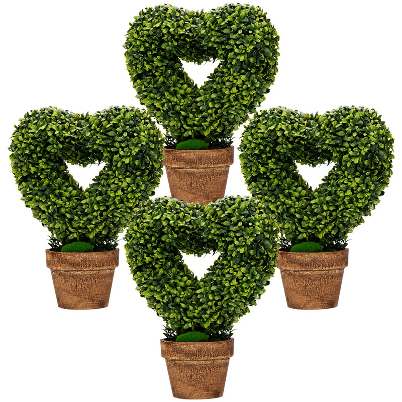 Load image into Gallery viewer, Goplus 4 Pack Artificial Boxwood Topiary Trees - GoplusUS
