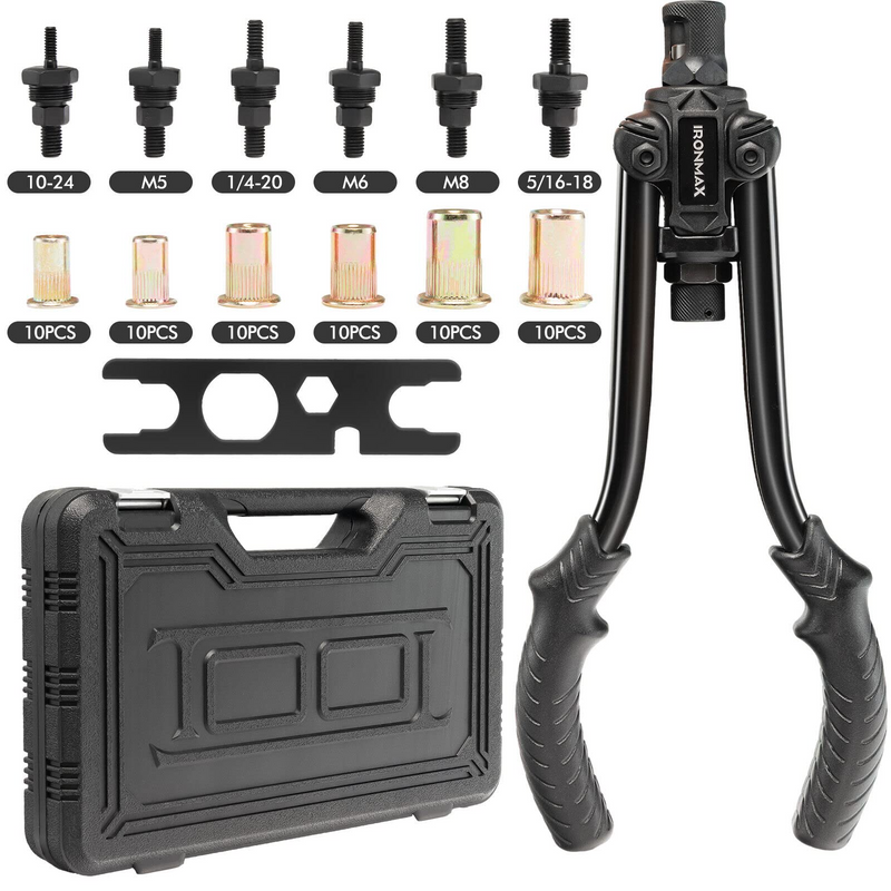 Load image into Gallery viewer, 13&quot; Rivet Nut Tool Kit with 6 Metric &amp; SAE Mandrels-M5, M6, M8 - GoplusUS
