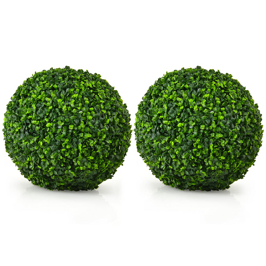 Goplus 2 PCS 15.7 Inch Artificial Boxwood Topiary Balls - GoplusUS