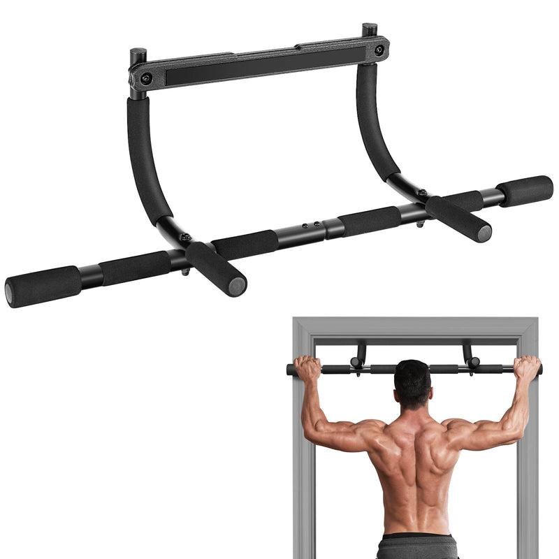 Load image into Gallery viewer, Goplus Pull Up Bar for Doorway, Multi-Grip Chin Up Bar w/ Foam Grips for Door Frame - GoplusUS
