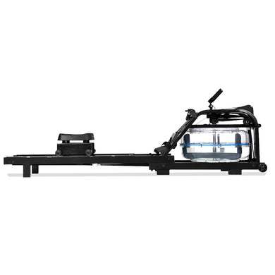 Water Rowing Machine Dual Track Adjustable Resistance with LCD Display and Large Weight Capacity for Home Use