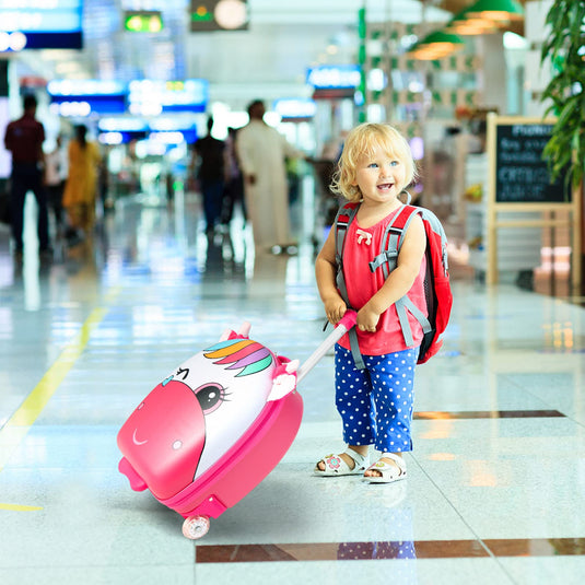 Goplus Kids Luggage, 16闂傚倸鍊搁崐鎼佸磹閻戣姤鍤勯柛顐ｆ礀绾惧鏌曟繛鐐珔缁炬儳娼￠弻锛勪沪鐠囨彃濮堕梺杞扮閸婂綊濡甸崟顔剧杸闁规崘娉涢。娲⒑缂佹ɑ灏伴柛銊ユ健瀵顓奸崱妯侯潯闂佺粯顨呴悧婊兾熼崒娑氱瘈?Carry on Cuitcase with LED Wheels, Waterproof Hard Shell, Lightweight Rolling Luggage for Travel - GoplusUS