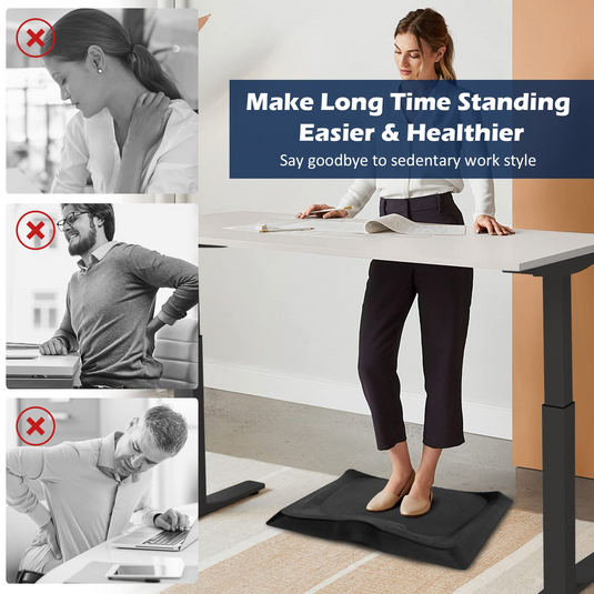 Goplus Anti-Fatigue Standing Desk Mat, Not Flat Comfort Mat with Massage Points - GoplusUS