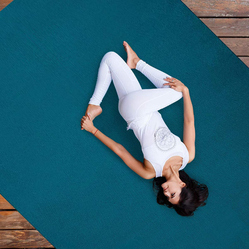 Load image into Gallery viewer, Large Yoga Mat, 7&#39; x 5&#39; x 8mm and 6&#39; x 4&#39; x 8mm with Straps - GoplusUS
