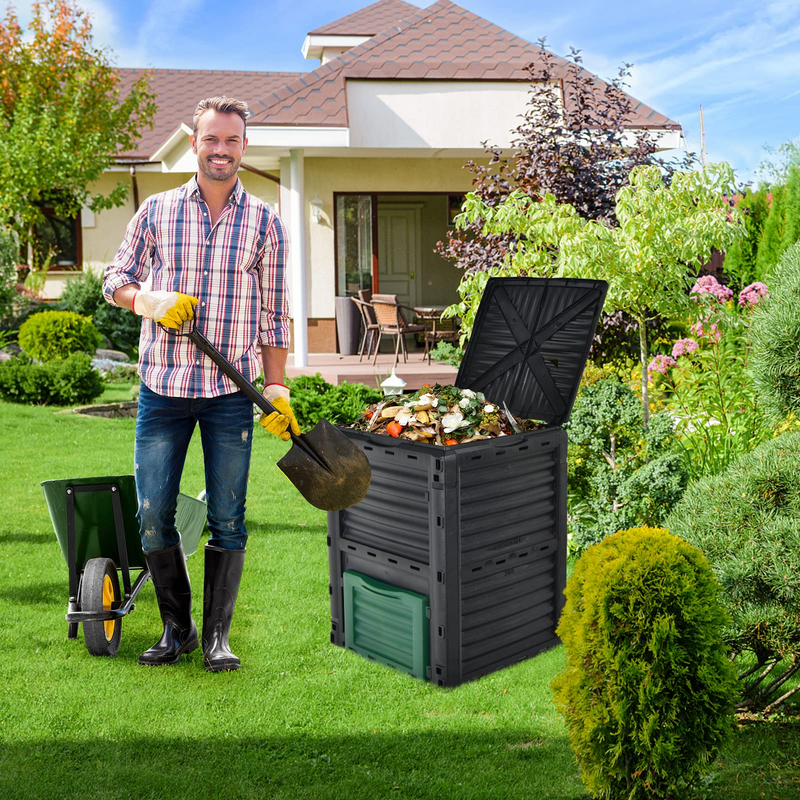 Load image into Gallery viewer, Goplus Compost Bin, 80 Gallon(300 L) Large Composting Box - GoplusUS
