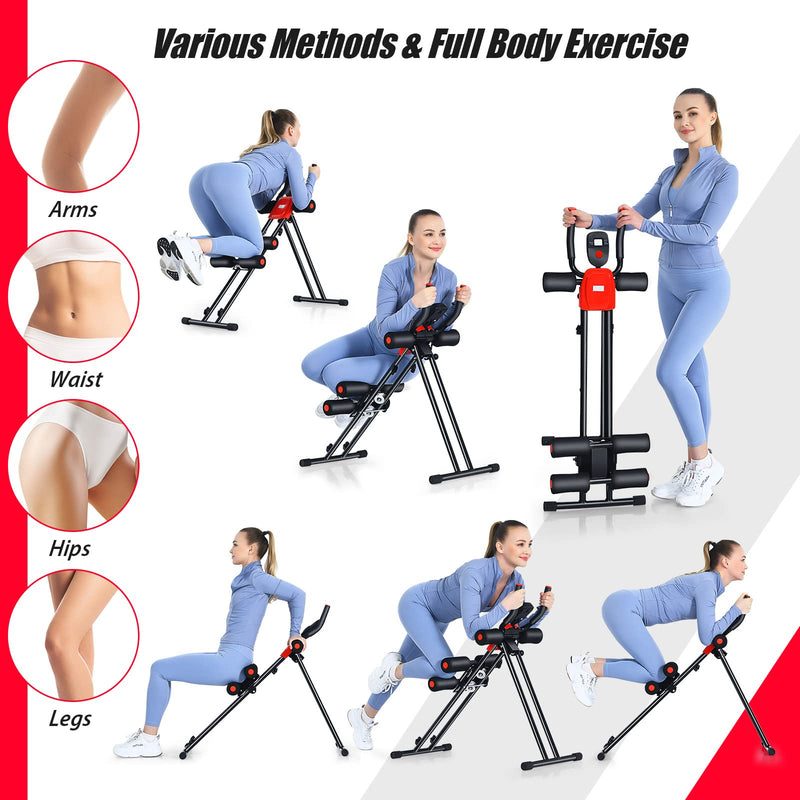 Load image into Gallery viewer, Foldable Core Abdominal Trainer, AB Workout Machine Exercise Equipment with 3 Adjustable Levels - GoplusUS
