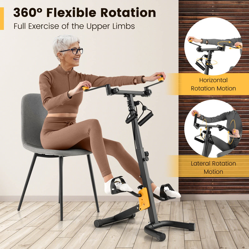 Leg Exercise Pedal Bike Home Workout Physical Therapy Gym Folding